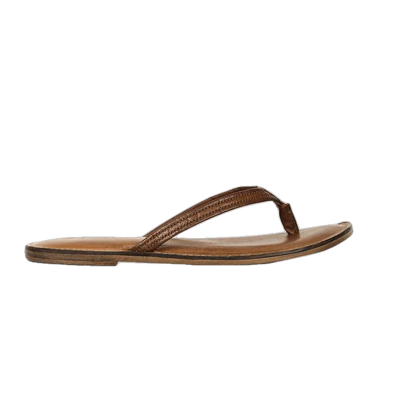 Melina Flat Leather Flip Flop women's slippers