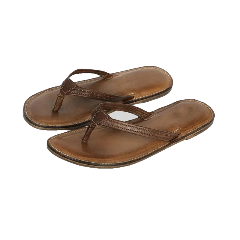 Melina Flat Leather Flip Flop women's slippers