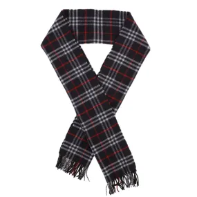 Men's Checkered Scarf Navy