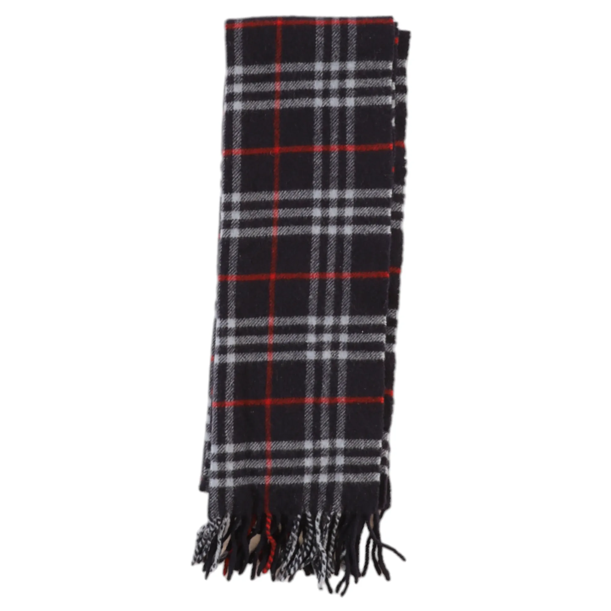 Men's Checkered Scarf Navy