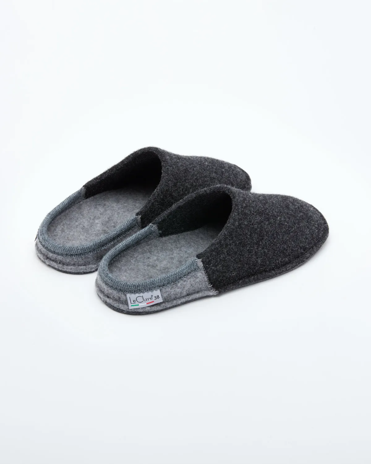 Men's Nuvola Bico Wool Slipper Charcoal