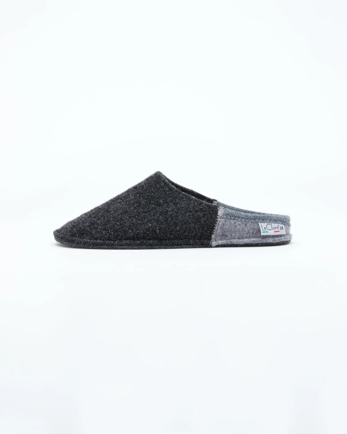 Men's Nuvola Bico Wool Slipper Charcoal