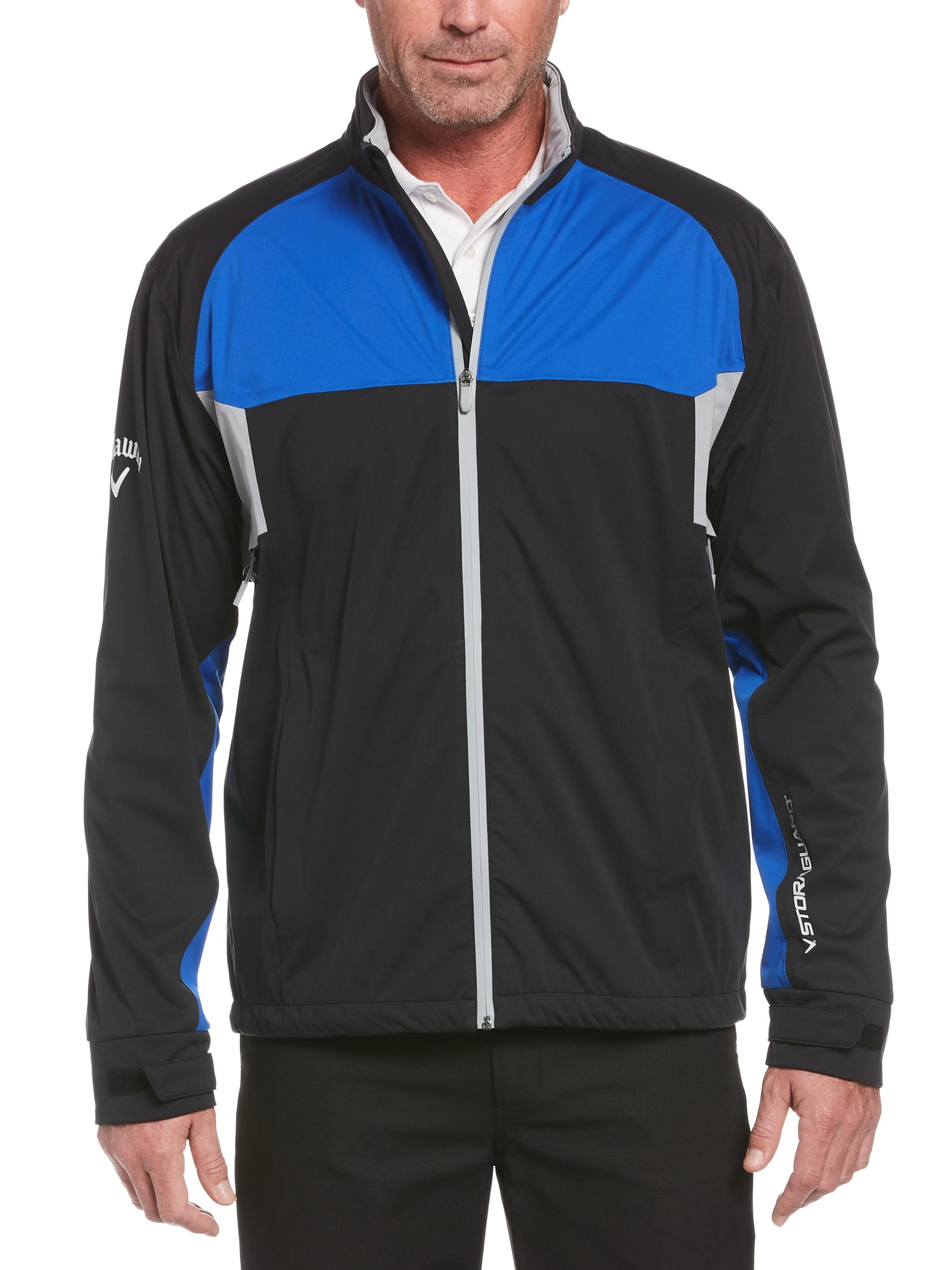 Mens Swing Tech StormGuard Water-Resistant Golf Jacket