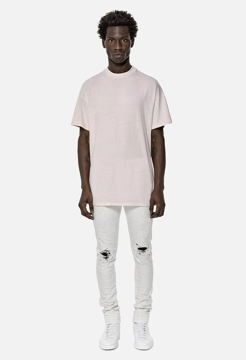 Mock Panel Tee / Pink