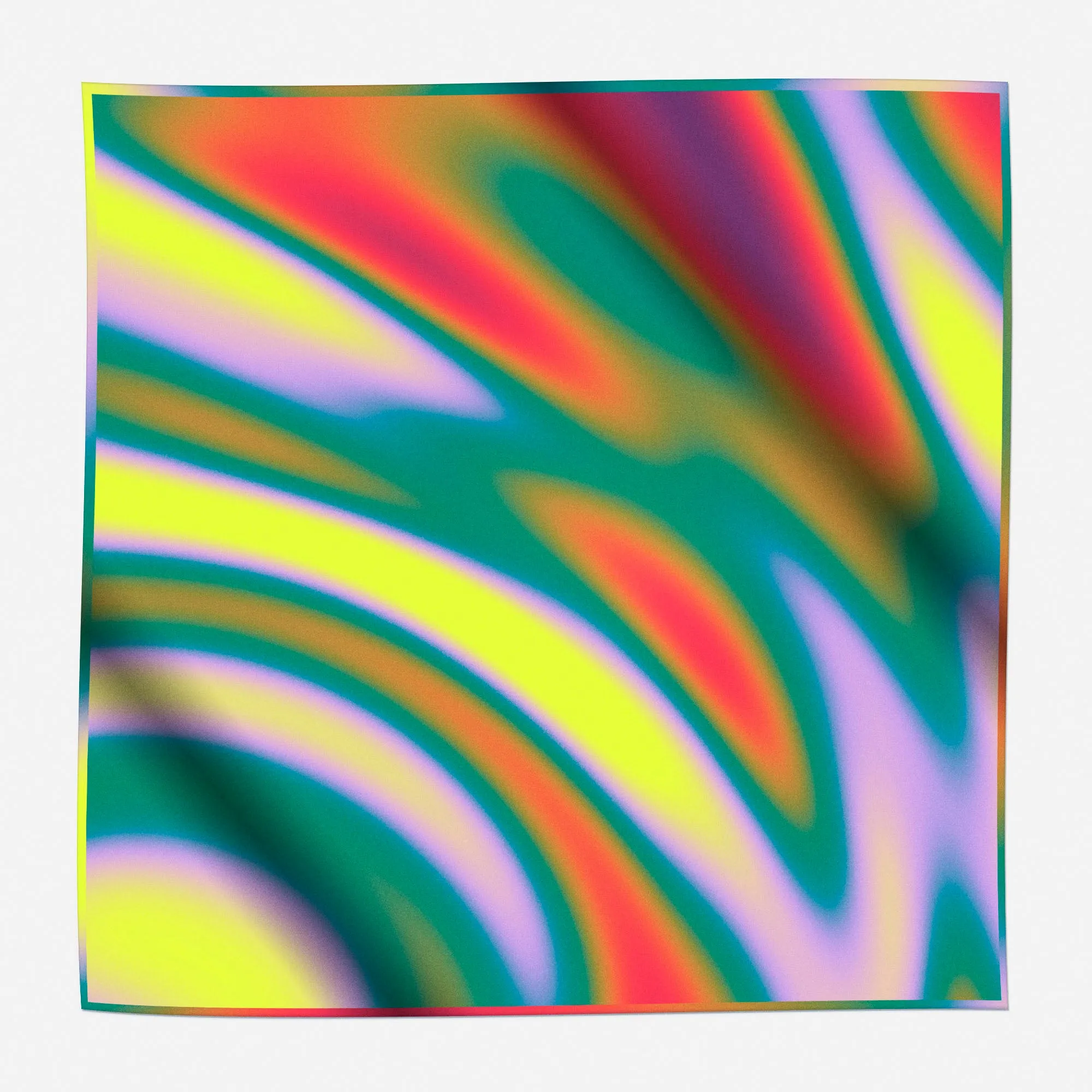 Neon Silk Scarf