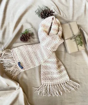 Oatmeal Crochet Scarf