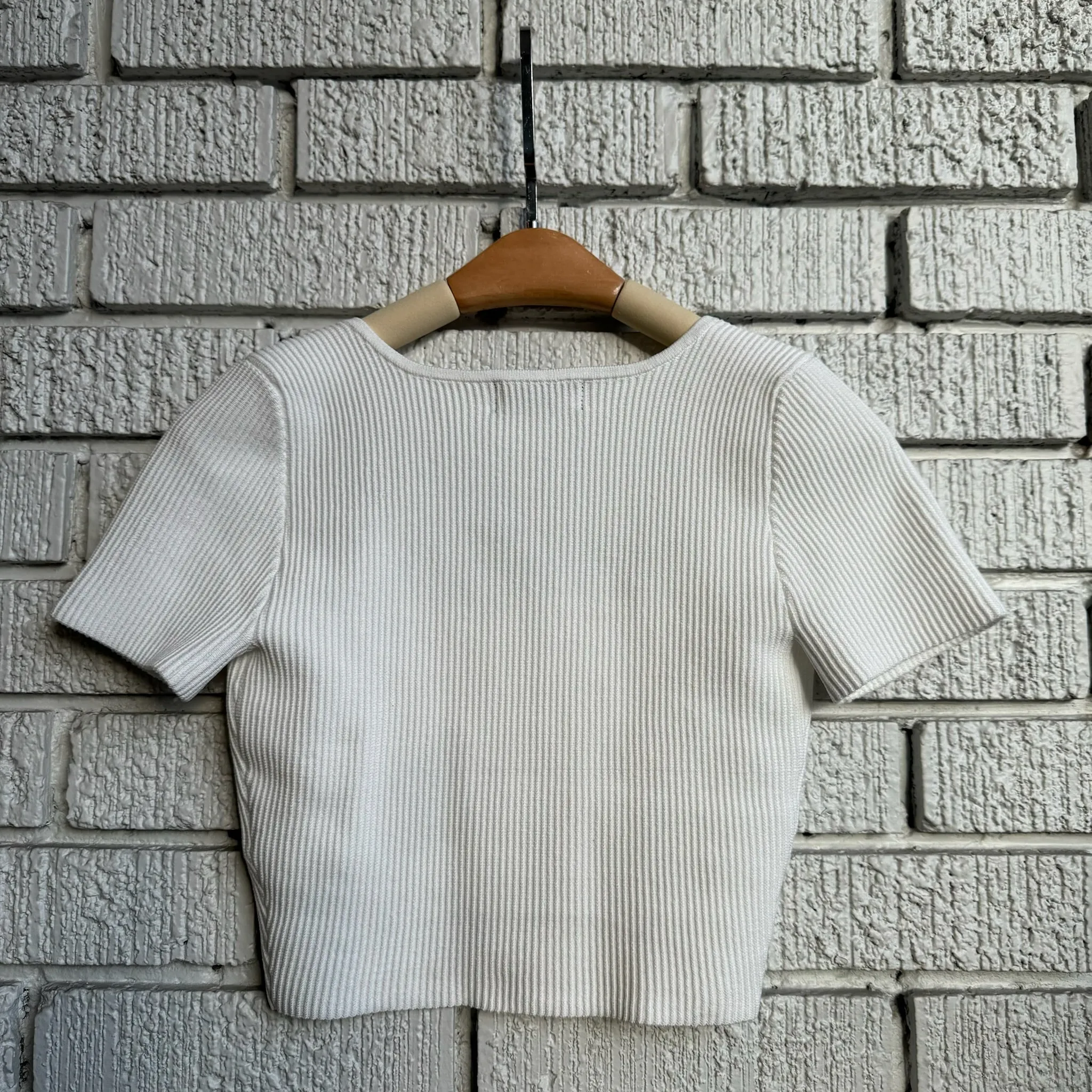 OTTOMAN Rib Square Neck Tee