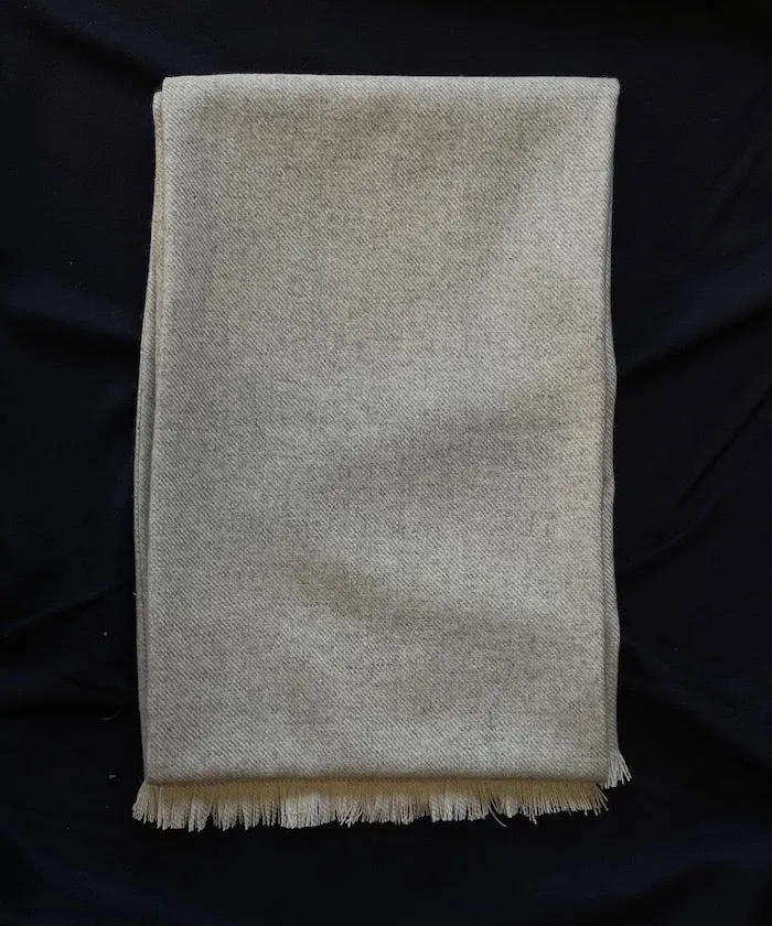 Pale Smoke Tweed Scarf