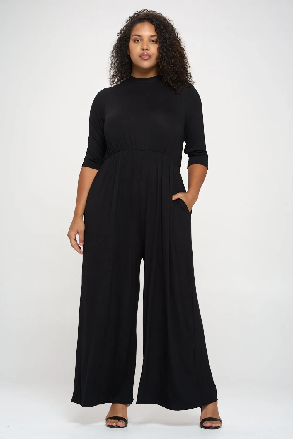 Rafaella Pocket Wide Leg Jumpsuit