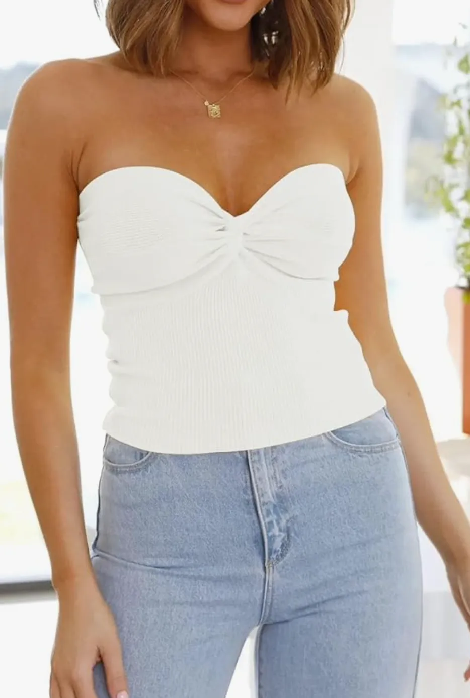 Sabrina Tube Top | White