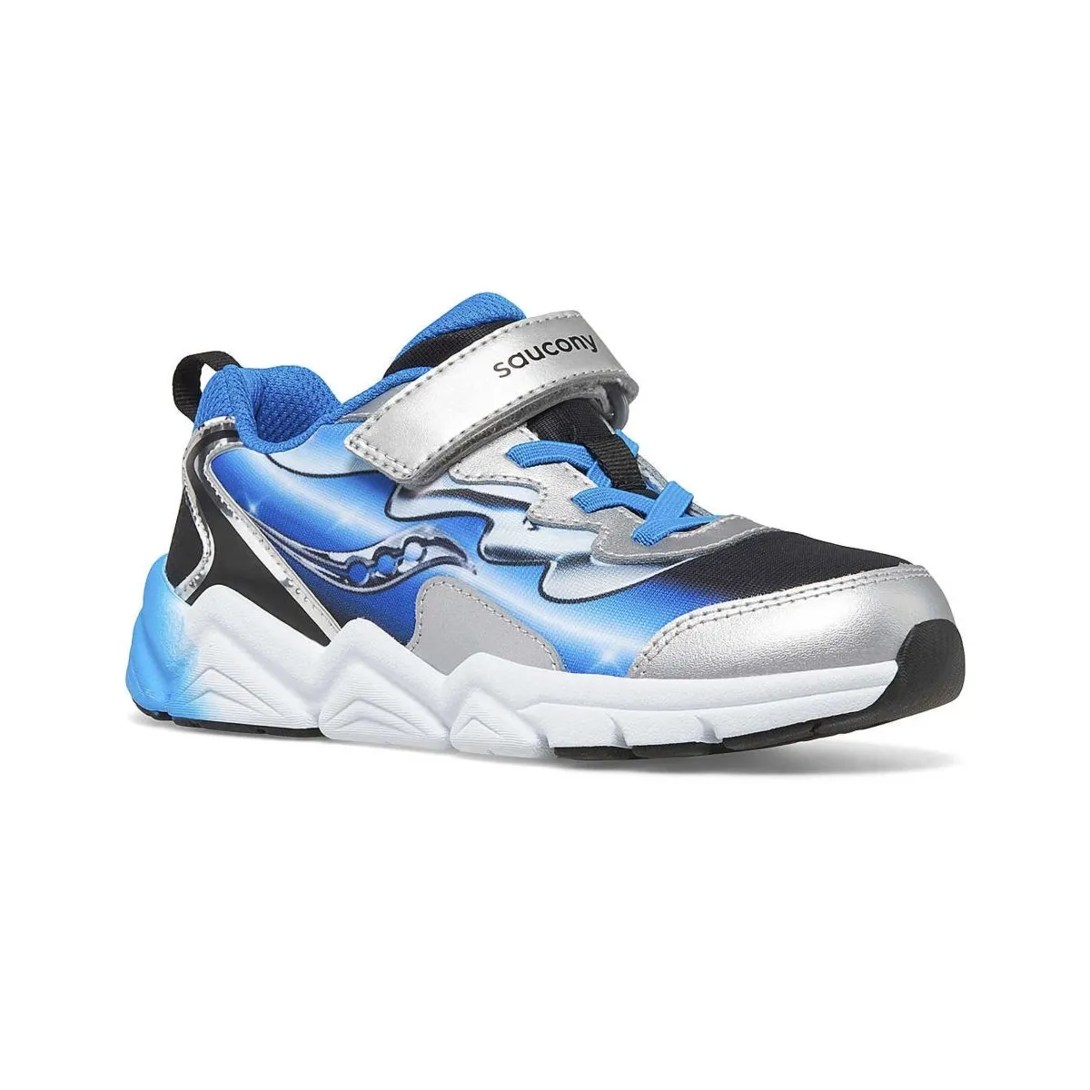 Saucony PS (Pre School) Flash Black/Blue/Chrome