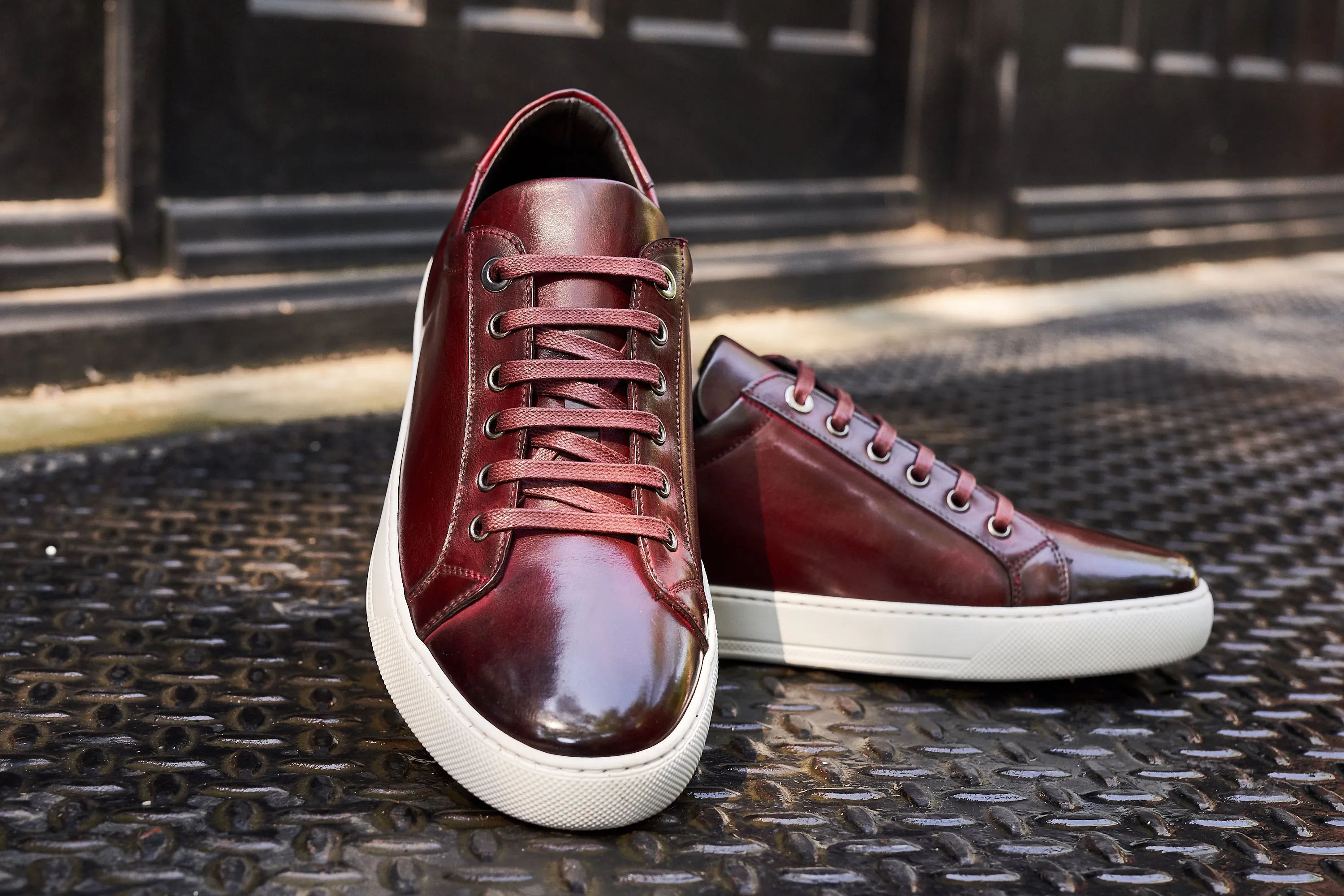 The Smith Low-Top Sneaker - Oxblood