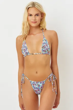 Tia Floral Triangle Bikini Top - Flower Farm