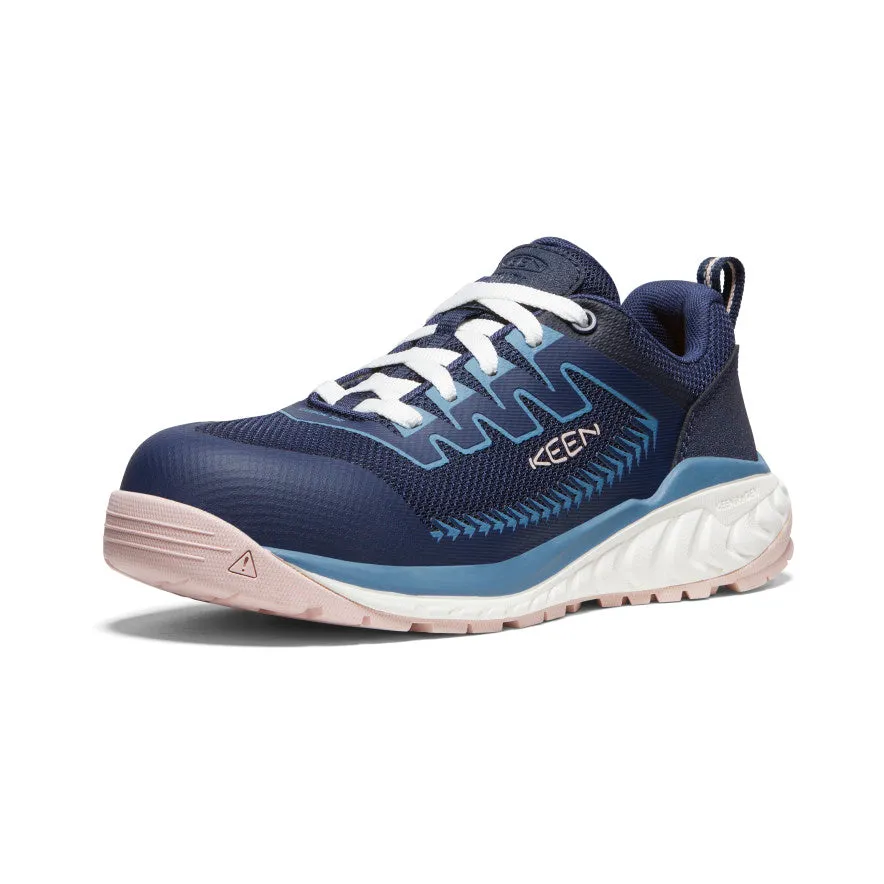 Women's Arvada Work Sneaker (Carbon-Fiber Toe)  |  Naval Academy/Peach Whip